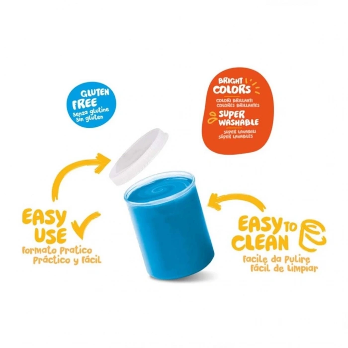 BFS   Carioca Yıkanabilir Parmak Boyası 6 Renk