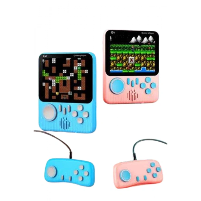 BFS Çift Konsol 666 Adet Retro Oyun El Atarisi Taşınabilir 3.5 İnç Ekran