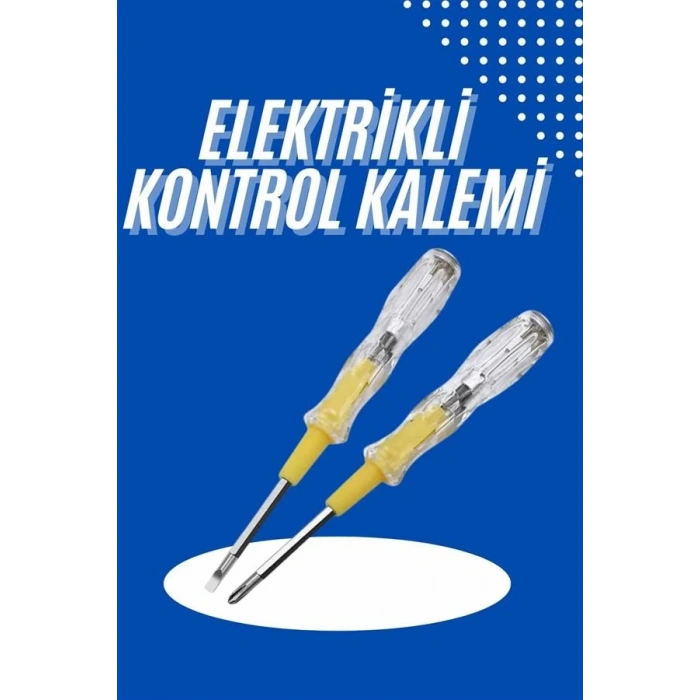 BFS Çift Uçlu Kontrol Kalemi Elektrik Test Kalemi Şeffaf