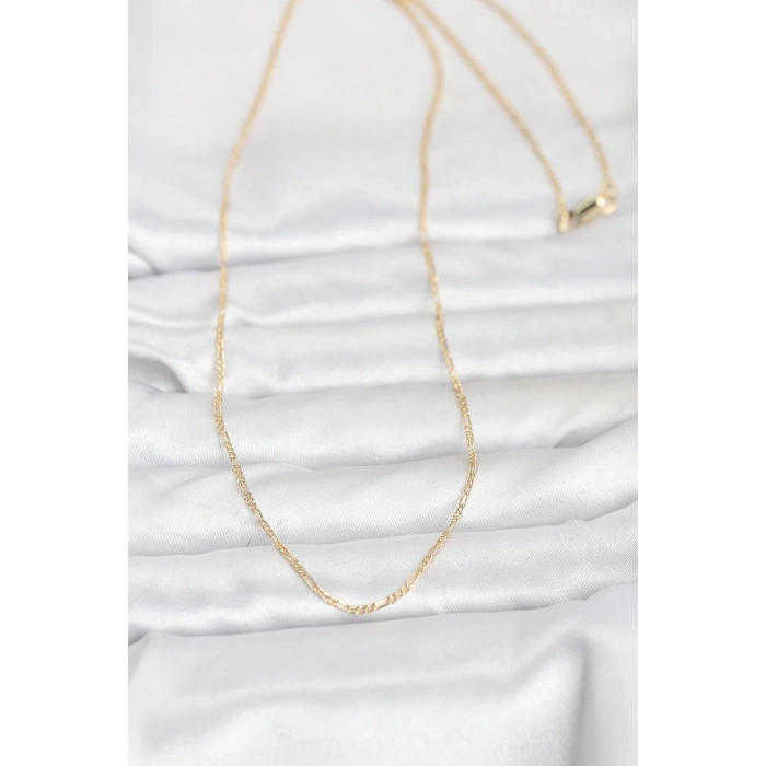 Mey İthalat® CM 14K Gold Renk 60 cm Zincirli Kadın Kolye