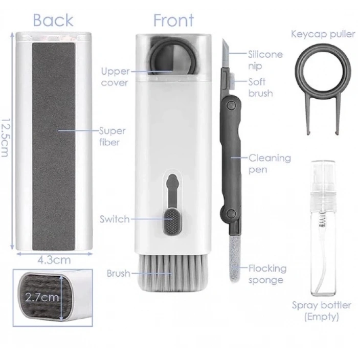 BFS  Çok Fonksiyonlu 7 Parça Airpods Klavye Ekran Kulaklık Temizleme Kiti