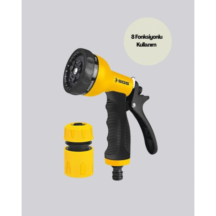 BFS Çok Fonksiyonlu Bahçe Sulama Tabancası Ergonomik Basınçlı Sprey