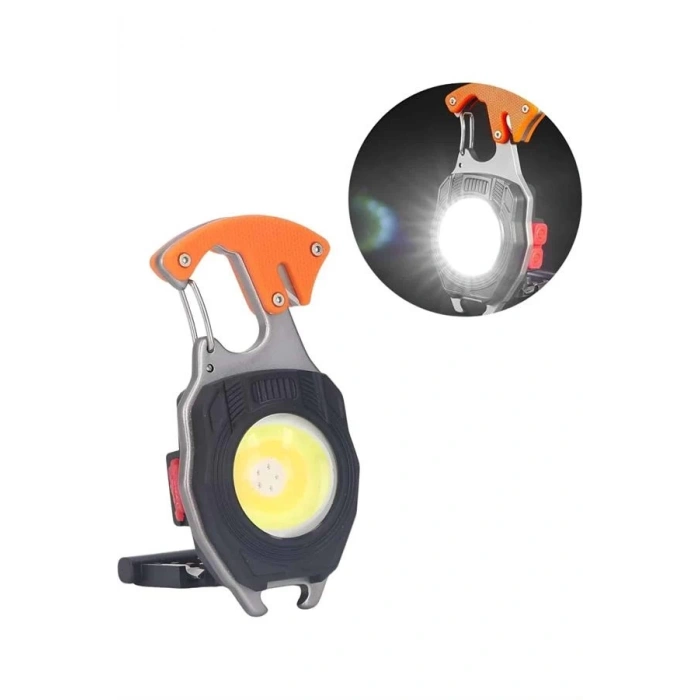 BFS Çok İşlevli Acil Durum Işığı USB Şarjlı Cep Feneri 7 Farklı Mod