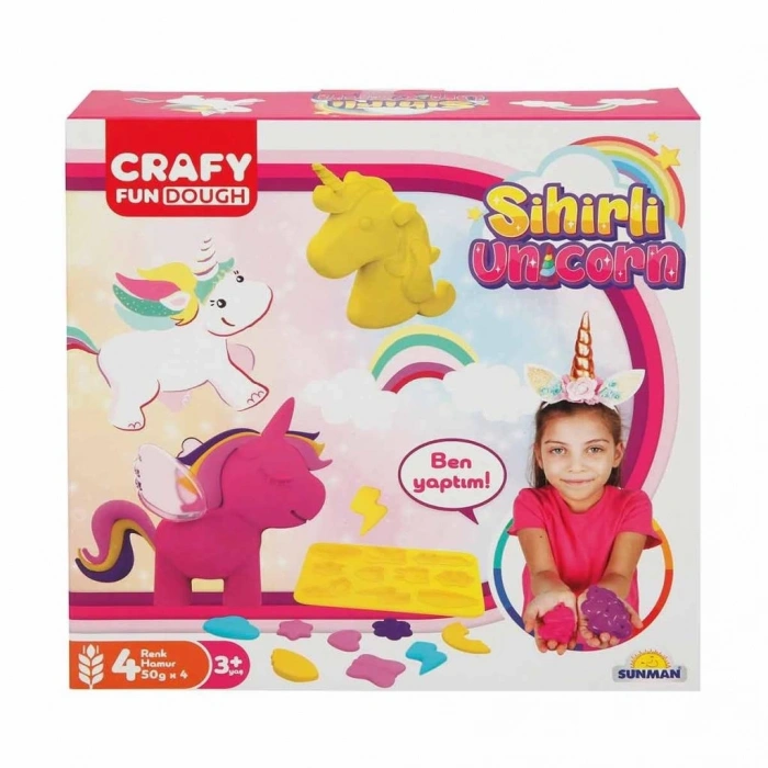 BFS   Crafy Sihirli Unicorn Oyun Hamuru Seti 11 Parça