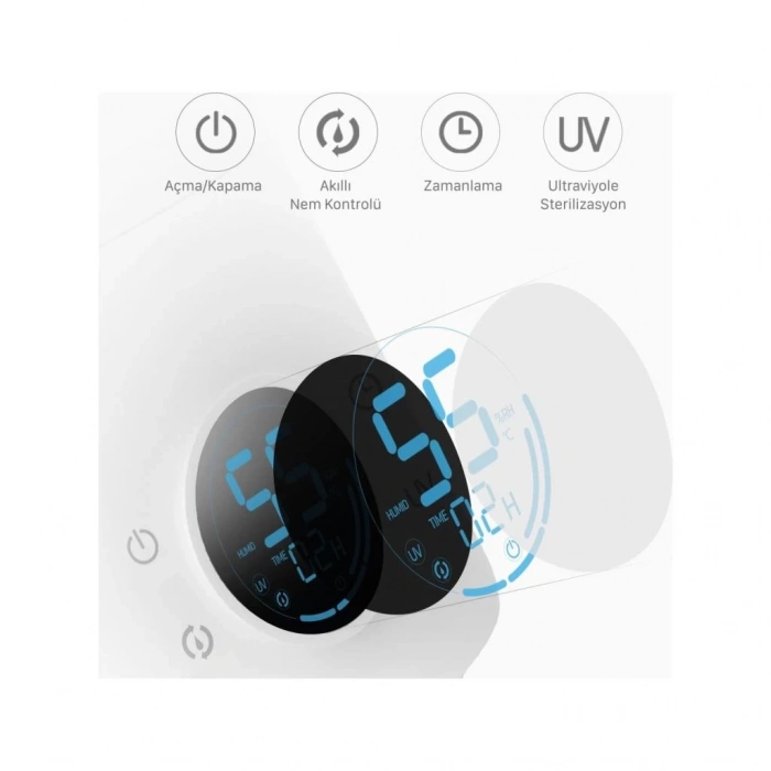 BFS   Deerma Ultraviyole Ultrasonic Soğuk Buhar Makinesi F628S