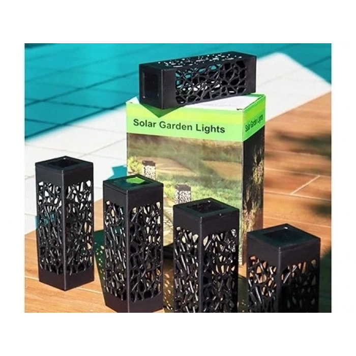 BFS Dekoratif Solar Güneş Enerjili Bahçe Aydınlatması Yürüyüş Yolu Seti ( 8 Adet )