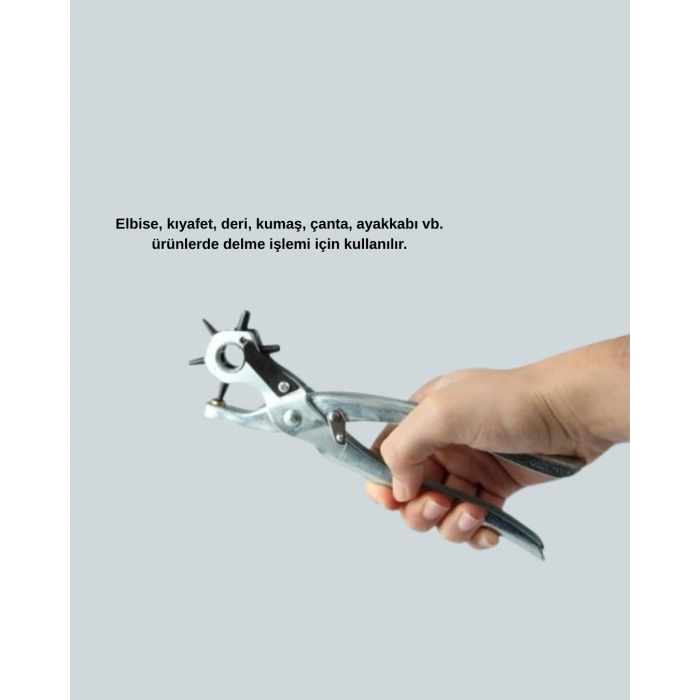 BFS Deride Kemer Çanta Ayakkabı Delme Pensesi 6 Uçlu Döner Başlıklı Tamir Aleti