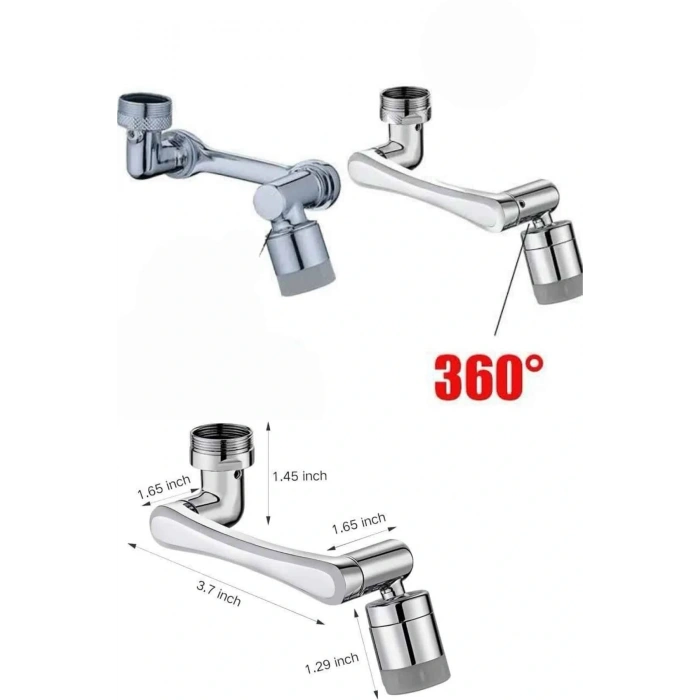 BFS Dönen Musluk Başlığı 1080 Derece Ayarlanabilir Filtreli Sprey Uç