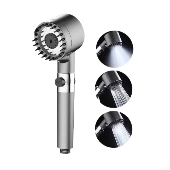 BFS Duş Başlığı Profesyonel Masaj Başlıklı 3 Modlu Yeni Nesil Masaj Uçlu Su Tasarruflu