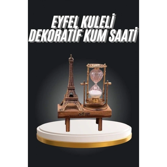 BFS Eyfel Kuleli Kum Saati Dekoratif Hediyelik Eşya Retro Eyfel Kulesi