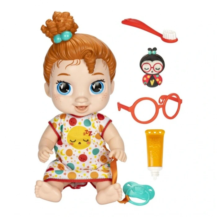 BFS  F9965 Baby Alive Uykucu Bebeğim Kırmızı Saçlı Dottie Doodle +3 yaş