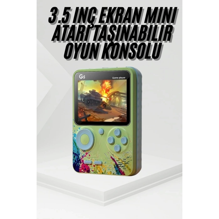 BFS Game Box Oyun Konsolu 500 Retro Oyunlu Mini Taşınabilir 3 İnç