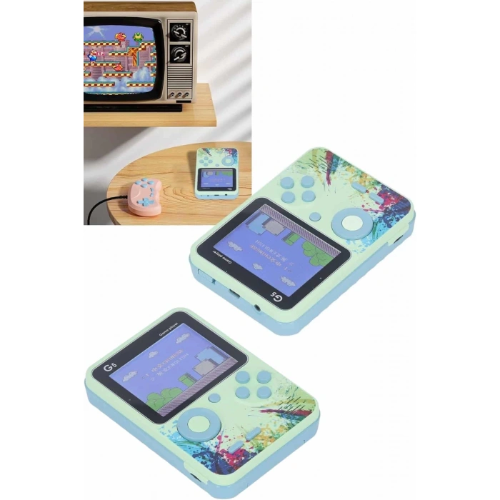 BFS Game Box Oyun Konsolu 500 Retro Oyunlu Mini Taşınabilir 3 İnç