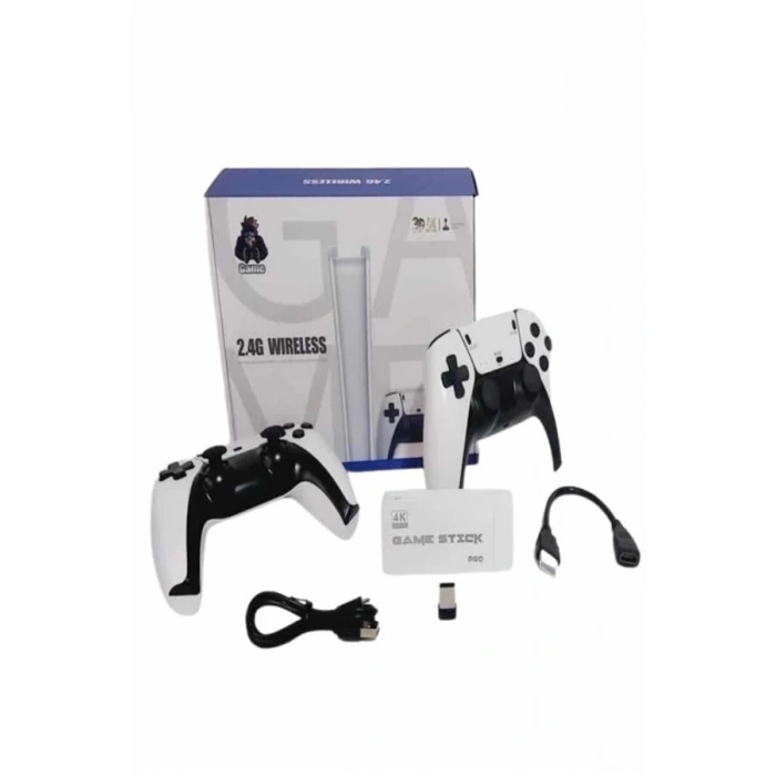 BFS Game Stick 4K Retro Çift Kollu Atari Oyunlari +20000 Oyunlu Konsol Nostalji