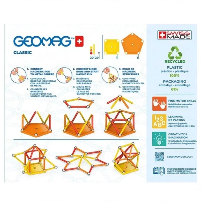 BFS  Geomag Clic Manyetik Zeka Oyunu 42 Parça