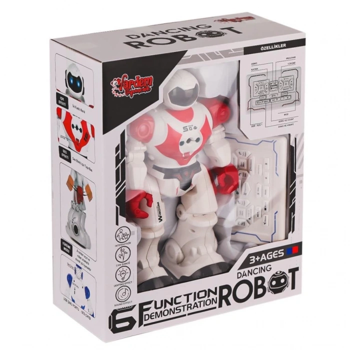 BFS   GGE-606-29 Kumandalı Işıklı Dansçı İnteraktif Robot -Vardem Oyuncak