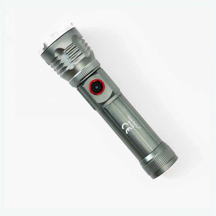 BFS Gold Police Gp-216 Şarjlı El Feneri Güçlü Tg Led 2000 Lümen