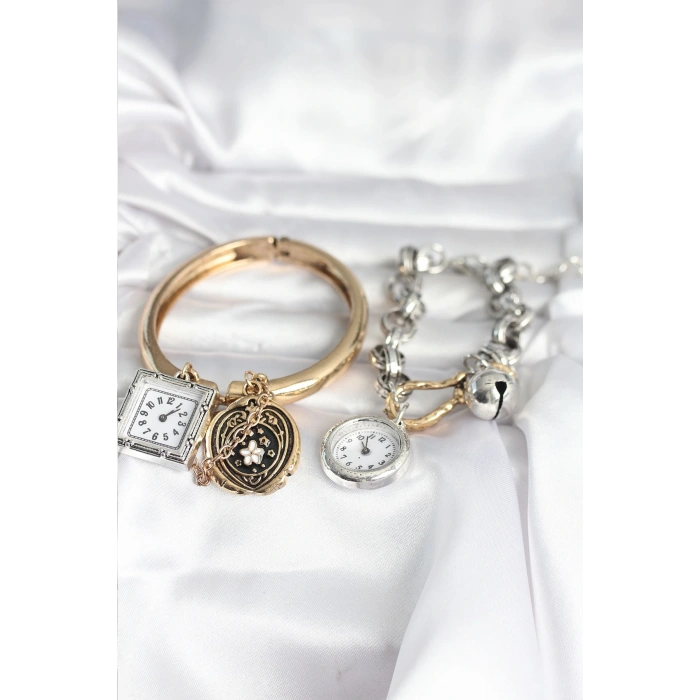 BFS Gold ve Gümüş Renk Bileklik Kombini