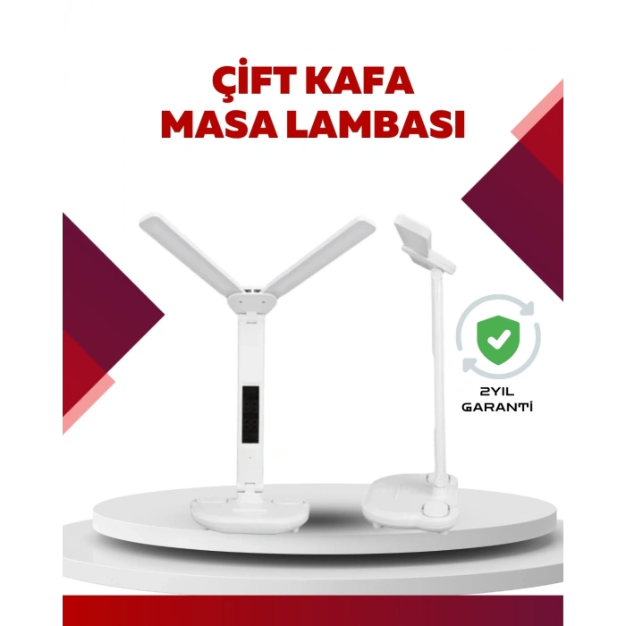 BFS Göz Koruyucu LED Okuma Lambası | Titreşimsiz Işık, Kalemlik ve Stand Fonksiyonlu