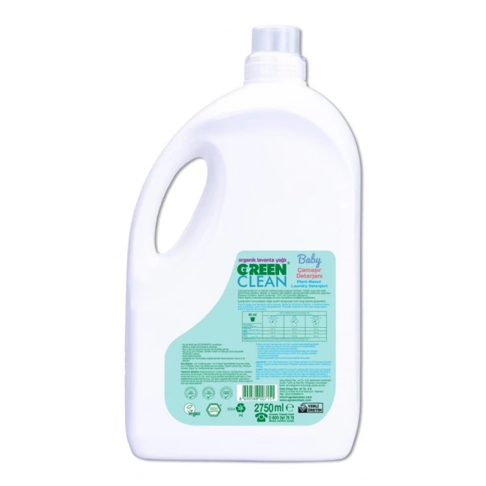 BFS   Green Clean Baby Bitkisel Çamaşır Deterjanı 2750 ml (55 Yıkama)