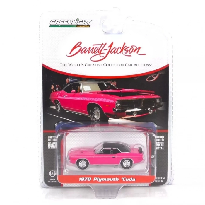 BFS   Greenlight 1/64 Barrett-Jackson Series 14- 1970 Plymouth Cuda