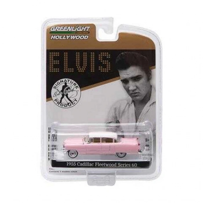 BFS   Greenlight 1/64 Hollywood Series 14 - Elvis Presley (1935-77) - 1955 Cadillac Fleetwood Series 60 Pink Cadillac