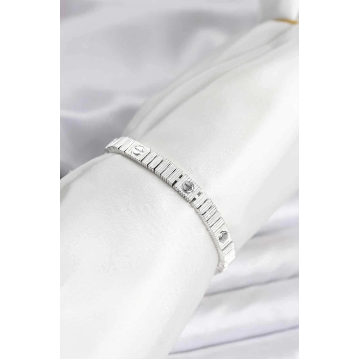 BFS Gümüş Renk VIP Seri Bileklik