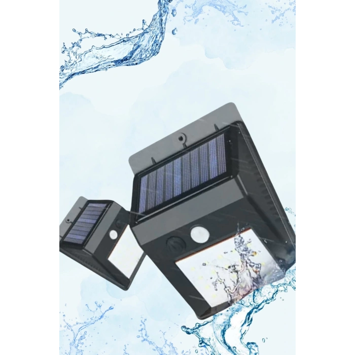 BFS Güneş Enerjili Sensörlü Duvar Lambası Bahçe Lamba Suya Dayanıklı Bahçe Aydınlatma