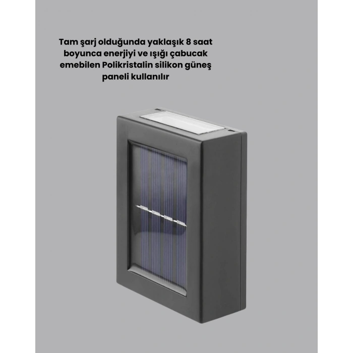 BFS Güneş Enerjili Su Geçirmez LED Duvar Lambası
