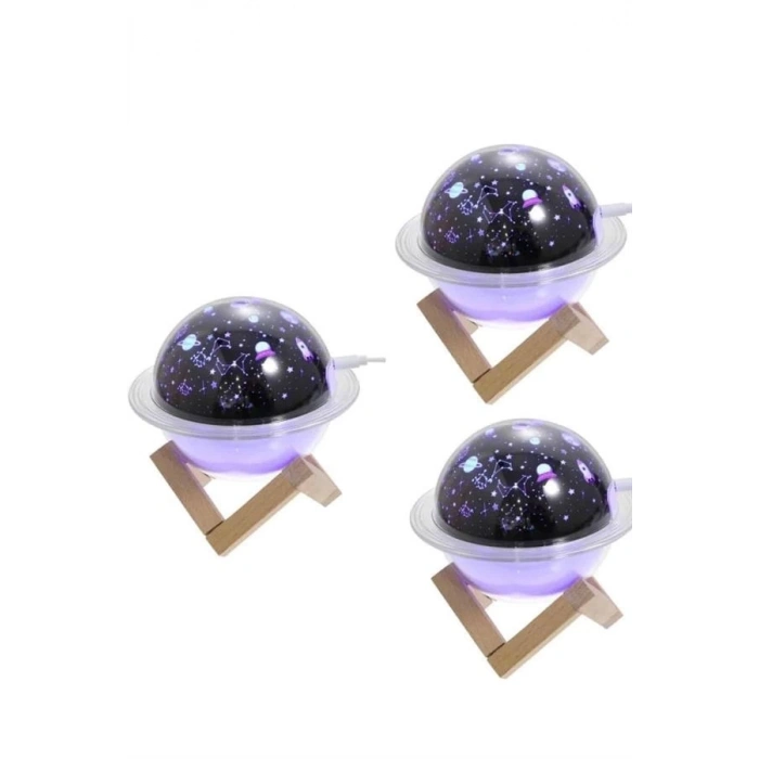 BFS Hava Nemlendirici Led Işıklı Gece Lambası Yıldız Görünümlü Renk Değiştiren