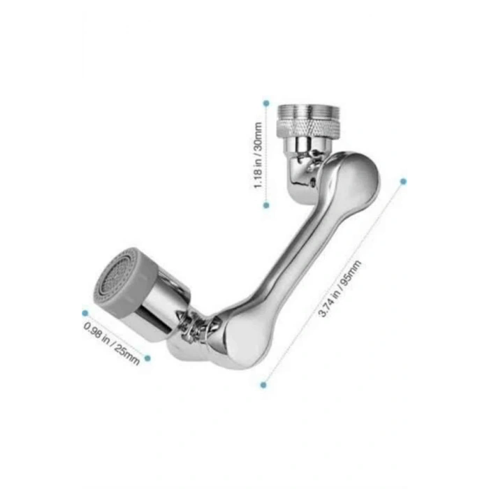 BFS Her Yere Dönebilen Tasarruflu Mutfak Musluk Başlığı Ucu Musluk Ucu Oynar Başlıklı