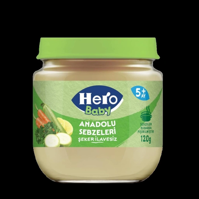 BFS  Hero Baby Anadolu Sebzeleri Kavanoz Mama 120 Gr