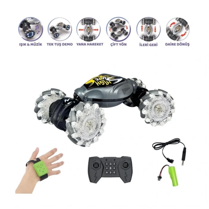 BFS   HG4-28 Uzaktan Kumandalı Bilekten Kontrol Şarjlı 2.4G Stunt Araba