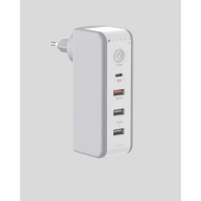 BFS Hızlı Şarj Destekli Zaman Ayarlı USB Şarj Adaptörü