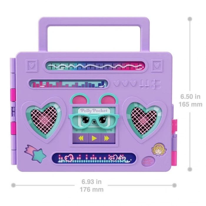 BFS   HRD65 Polly Pocket Radyo Temalı Moda Eğlencesi Oyun Seti