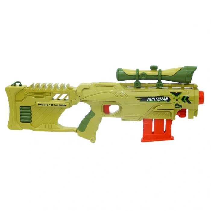 Mey İthalat®  Huntsman 50 3ü 1 Arada Oyuncak Dart Blaster