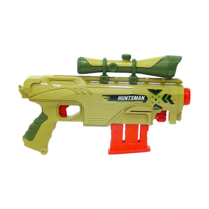 Mey İthalat®  Huntsman 50 3ü 1 Arada Oyuncak Dart Blaster