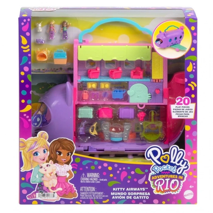 BFS   HWP19 Polly Pocket Adventures in Rio Uçak Oyun Seti