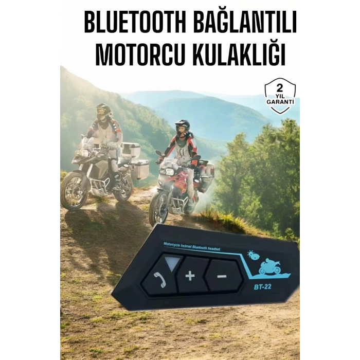 BFS İnterkom Intercom Kask Kulaklık Bt22 Bluetooth Motosiklet Kulaklık 5.0 Bluetooth