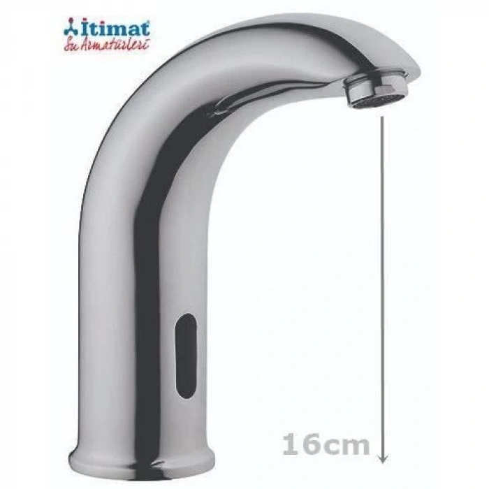 Mey İthalat® İtimat 681 Fotoselli Lavabo Bataryası Çift Su Girişli