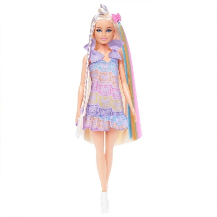 BFS   JCT72 Barbie Upuzun Muhteşem Saçlı Bebek - Saç Tasarım Oyun Seti