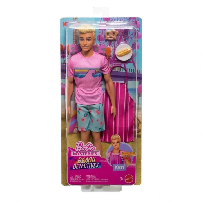 BFS  JFV65 Ken Malibu Bebek - Malibu - Barbie Mysteries: Beach Detectives
