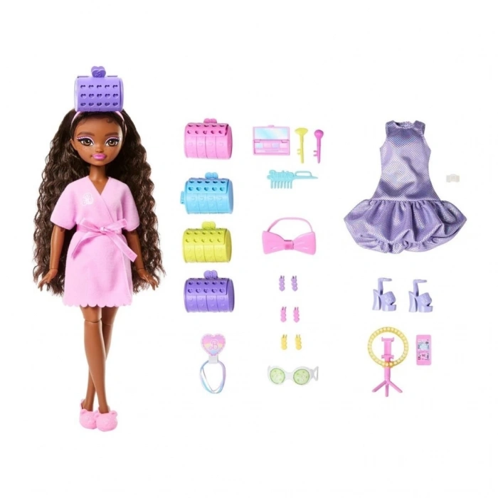 BFS  JGG39 Barbie Dream Besties Brooklyn ile Akşam Eğlencesine Hazırlanma