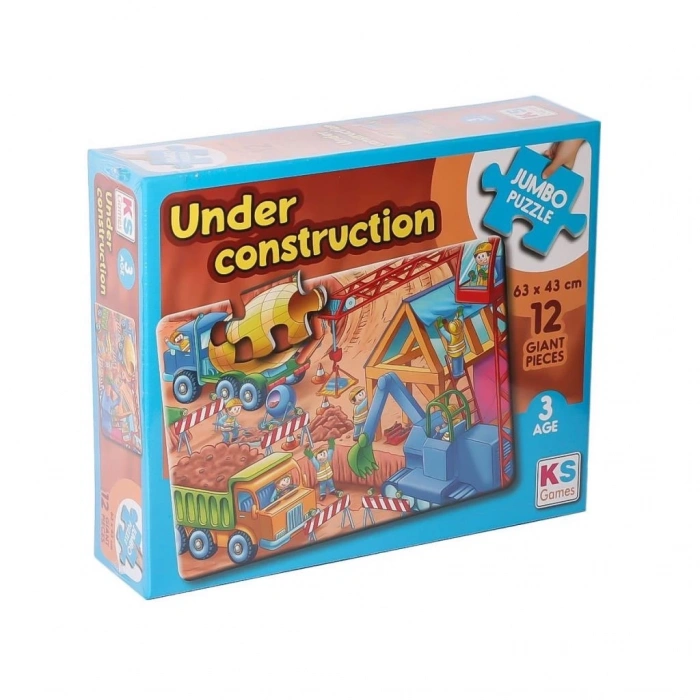 BFS   JP 314004 Under Construction Jumbo Puzzle 12 Parça