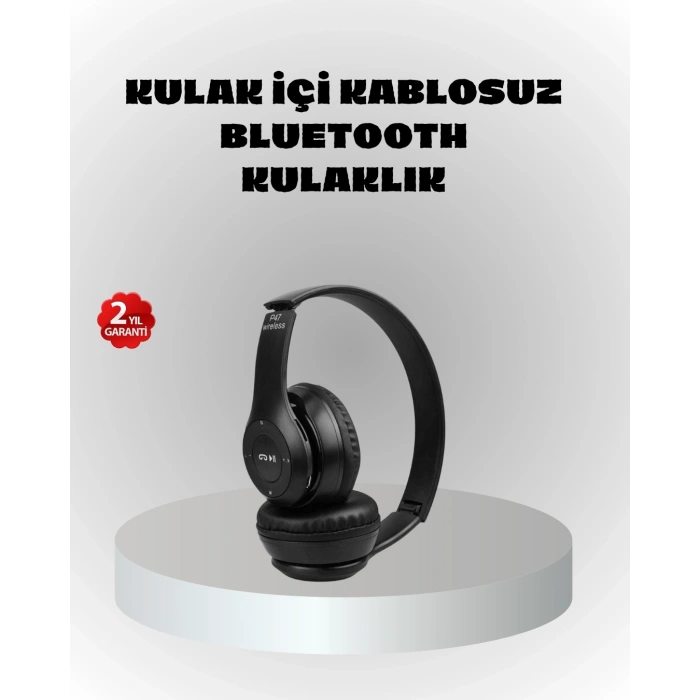 BFS Kablosuz Bluetooth Kulaklık – TF Kart, AUX, Mikrofonlu, Suya Dayanıklı, 10m Menzil