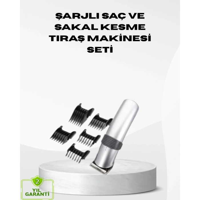 BFS Kablosuz Profesyonel Tıraş Makinesi – Şarjlı, 60 Dakika Kullanım Süreli, Çelik Bıçaklı, Sessiz Motor