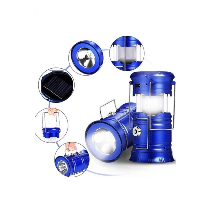 BFS Kamp Lambası El Feneri Askılı Büyük Boy USB Şarjlı Işıldak