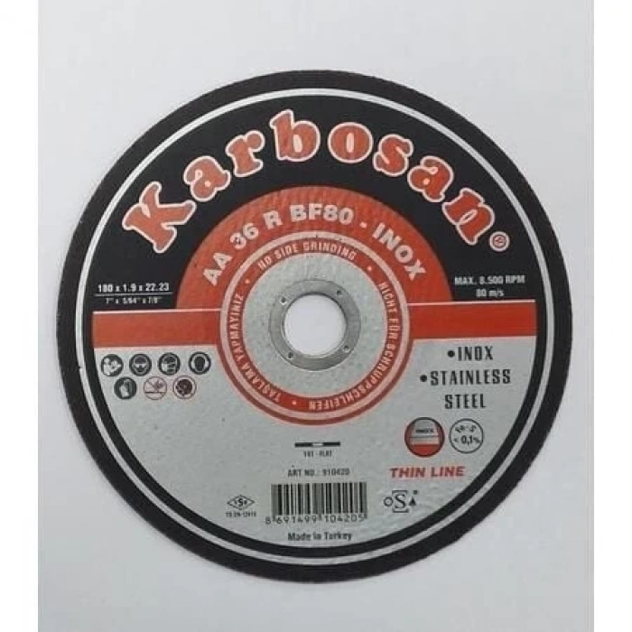 BFS Karbosan Thinline İnox Kesici 180X1,9X22,23 mm