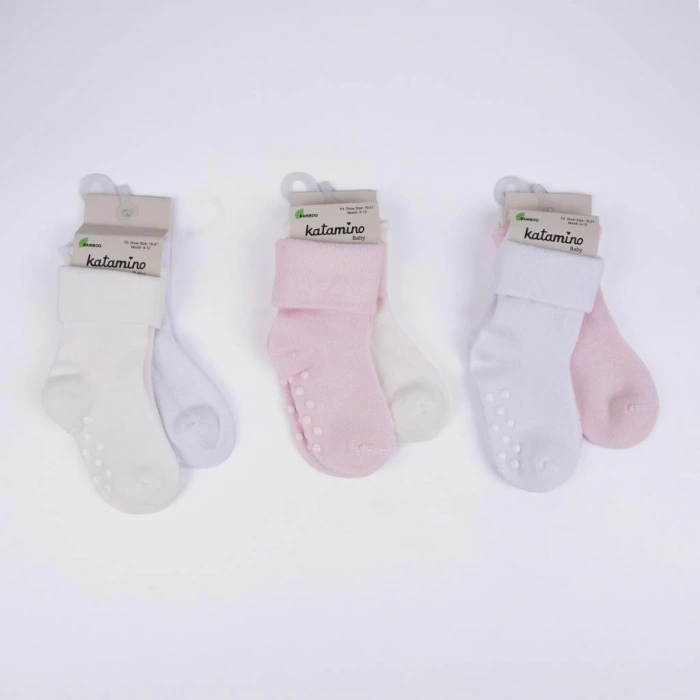 BFS   Katamino Monala Absli 2li Kız Modal Bebek Soket K44091 Asorti