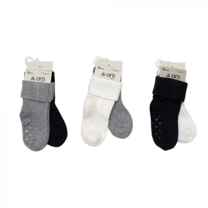 BFS   Katamino Ongun Absli 2li Erkek Modal Bebek Soket Çorap K44092 Asorti